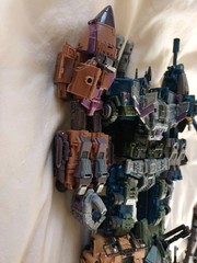 Warbotron Combaticons 3rd Party Bruticus Set (5)-WB01 Complete (Broken Wheel)