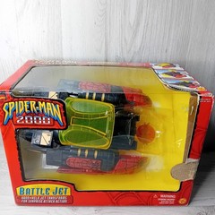 SPIDERMAN 2000 BATTLE JET TOY BIZ NEW IN OPENED BOX – RARE RETRO VINTAGE TOY