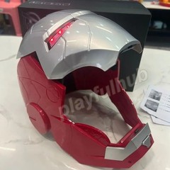 Iron Man MK5 Gold Helmet | Electric Opening & Closing Mask | LED Light Cosplay