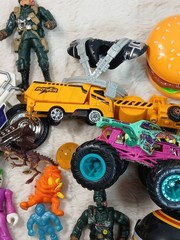 Mixed Boys Lot of Vintage and Modern Toys and Action Figures 50+ Pieces Extras