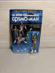 HourToy INTERCHANGEABLES Cosmo Man MICRONAUTS Time Traveler SEALED Damaged Card