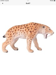 Mojo Smilodon, Sabre Tooth model figure toy Jurassic prehistoric figurine gift