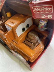Fisher Price Disney Pixar Cars 2 Bubble Mater Tow Push Mower – Rare Vintage NEW