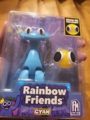 Rainbow Friends Series 2 CYAN Glow in the Dark Toy Action Figure Phat Mojo ERROR