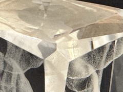 SUPIA Valorant 3D Laser Cut crystal Glass Viper & LED Light Up Pedestal 3”