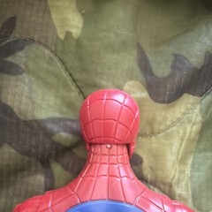 Spider-Man Action Figure Red Blue Plastic Adjustable Comic Book Hero 11 in