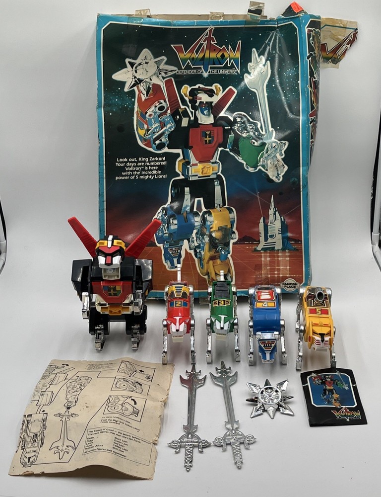 VTG 1984 Voltron Defender Of The Universe w/ Rare Box Incomplete See Desc