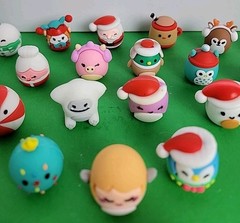 23 Mini Rubberized Squishmallows Toys.