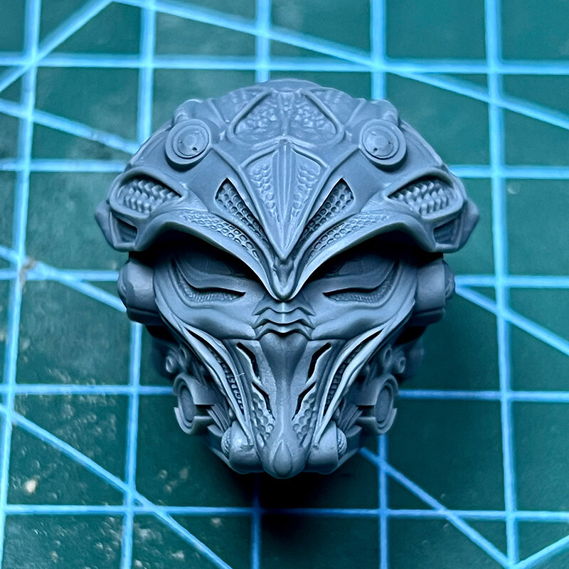 1/12 1/10 1/18 Scale The Truck Helmet Head Sculpt Unpainted Fit 6″ ML SHF Neca