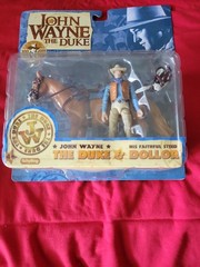 John Wayne The Duke Figure Dollor Dollar Horse w/Box Schylling 100 Years