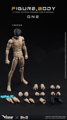 VTOYS X BMS 1:12 Male Anime Flexible Doll 6″ Action Figure Jointed Body w/ Head