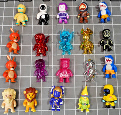 Lot of 20 Stumble Guys Mini Figures Rares Metallic Translucent Barbie DIRAMIX