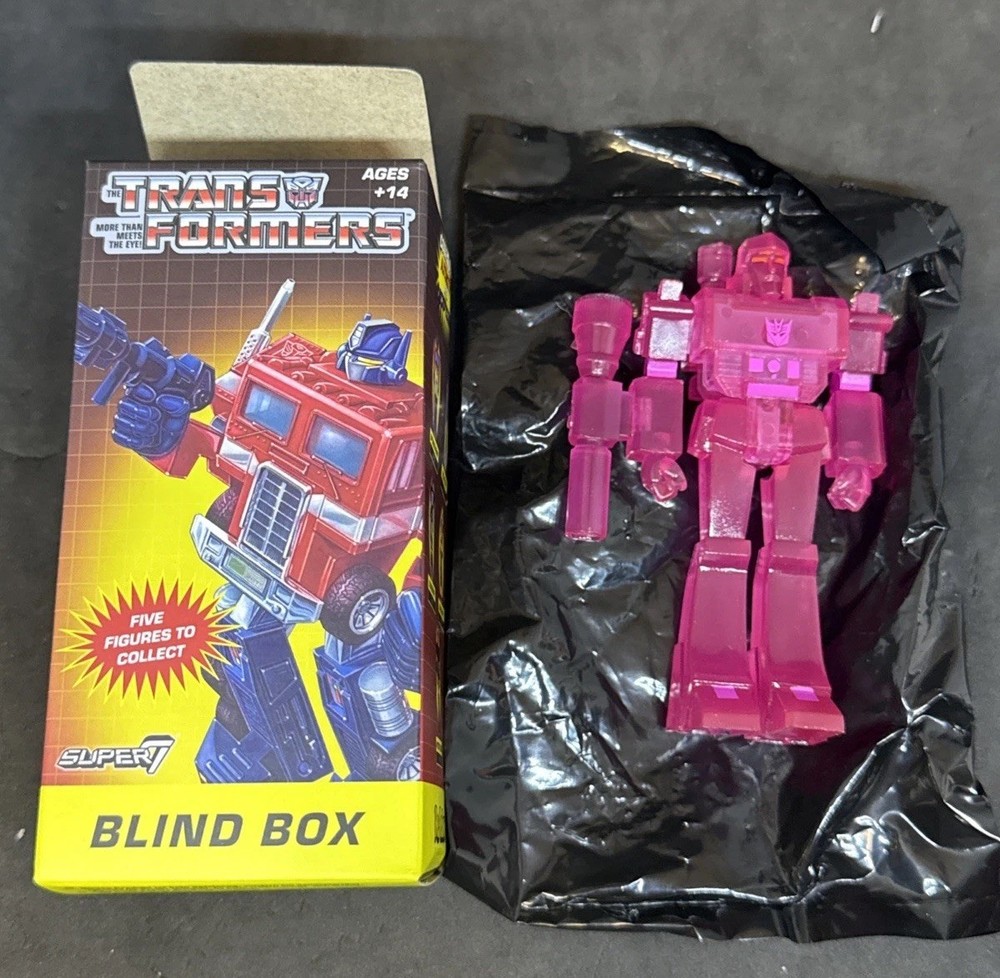 Super7 Transformers Megatron Pink Translucent Chase ReAction Blind Box Figure