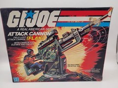GI Joe 1982 Attack Cannon FLAK in Box – Contents Sealed – See Photos