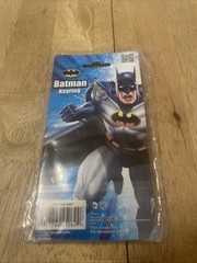 DC Comics Batman Logo Black/Yellow Keyring / Keychain NEW NIP