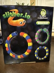 Slither.io Box Of 24 Worm (2016) Bonkers Toy Fidget Bracelet Comes With Box
