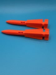 GI Joe Repro Night Force Boomer Missiles 1 Pair 3D Printed Original Color