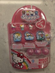 Hello Kitty Squinkies Lot of 5: Series 1, 3, 4, 5, 6 NEW SEALED Sanrio 2011 2012