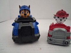 Paw patrol racer Marshall Fire truck attached figure Chase in police car lot 2