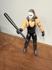WWE Custom Sting Crow Main Event Elite AEW Bat and Toybiz Coat WCW NWO Mattel