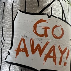 Sesame Street Oscar The Grouch Go Away! 2012 Used With Tag