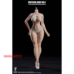 VERYCOOL VCD-03A 1/6 Big Breasts Female Action Figure Pale Body Fit 12” Head