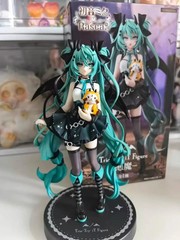Handmade Anime Hatsune Miku Devil Cat Ear PVC Figure Cute Decorative Toy Gift