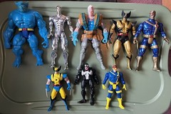 Vintage Marvel Toybiz 10″ Deluxe & 6-7″ Figures Lot of 8 From 90’s LOOK!