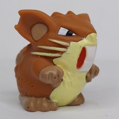 1996 Pokemon Finger Puppet Raticate Red Mouth Figure Catch Them All Bandai