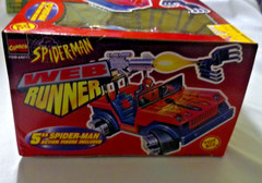 Vintage Spider-Man Web Runner w/ Gold/Red Spider-Man 1997 NIB