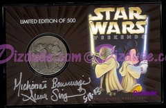 Disney 2003 Nickel Silver Coin Signed Star Wars Michonne Bourria Aurra Sing