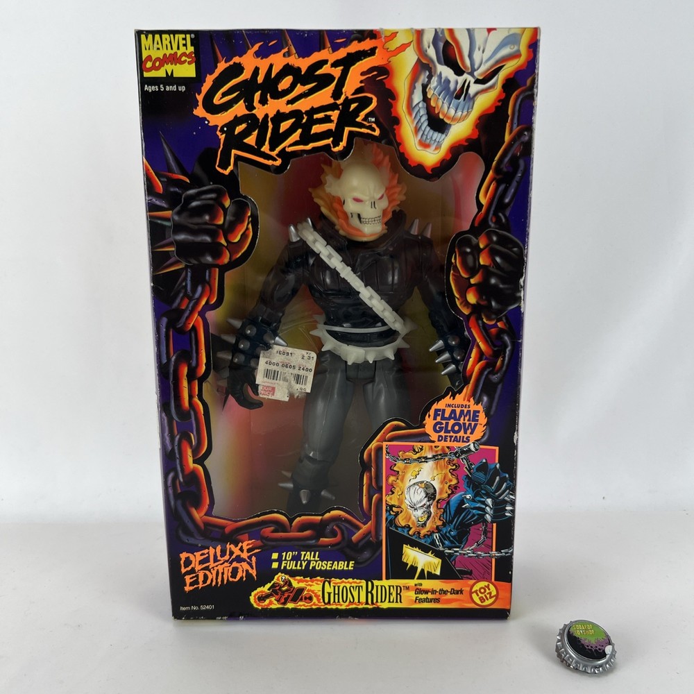 Ghost Rider Marvel Comics Deluxe 10” Glow-in-the-Dark Edition ToyBiz 1995