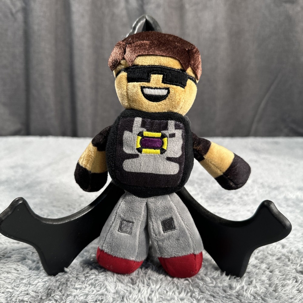 Tube Heroes Sky Does Minecraft Plush Doll Figure YouTube Minecraft Gamer 7″ EUC