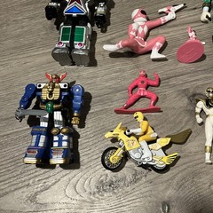 Vintage 1993-2000 MMPR Power Rangers Action Figures Green White Red Pink LOT