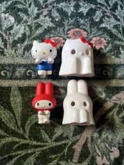 Sanrio Hello Kitty Characters Ghost Cosplay Figures 4 Pcs Lot