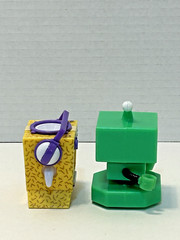 2 Rare LANKYBOX Loose Action Figures/DJ Boxy Series 5 & Green LankyBot Series 2