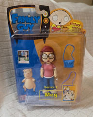 2005 Mezco Toys Family Guy MEG GRIFFIN Action Figure Series 2 Kissing Pig Purse