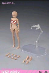86TOYS T86-ST03B Anime Female Body 1/12 Action Figure w/Bonus Hatsuki Stockings