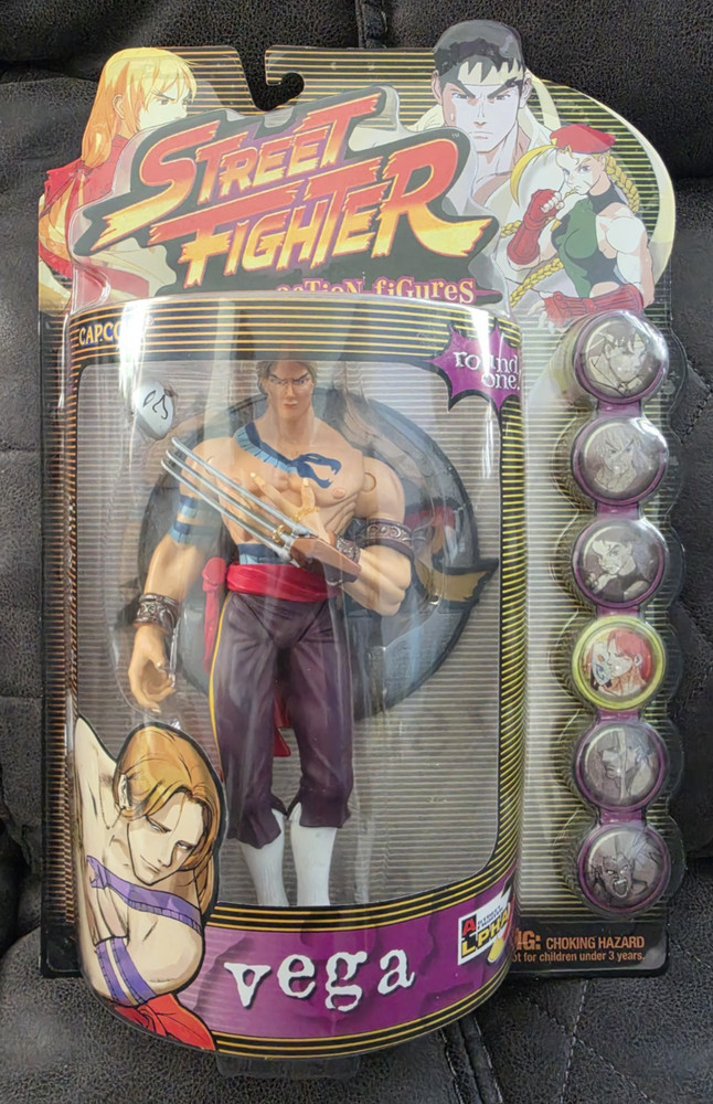 ReSaurus Street Fighter Alpha VEGA Round 1 Capcom Vintage Action Figure NIB