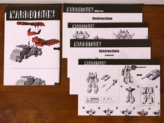 TRANSFORMERS Warbotron-Combaticons-Bruticus Set (5)-WB01 100% complete Used Mint