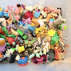 Large Lot of Toys, Cartoon Characters, Fast Food, Movie Minis, Vtg. – 13.5 lbs