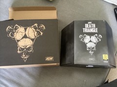 AEW Death Triangle 3-Pack Jazwares Vault 1/3000 PAC Rey Fenix penta figures wwe