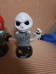 Disney Jack And Sally Solar Bobble Head The Nightmare Before Christmas Set Of 2