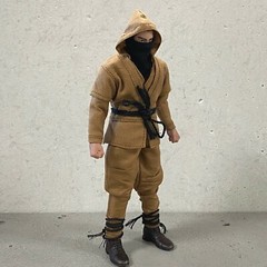 VD-NIN-BN: 1/12 Ninja outfit for Mezco MixMax Nota 6″ slim body – Brown