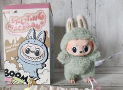 Pop Mart LaBuBu “Exciting Macaron” Green Grape Bag Box Card