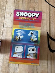 VTG 1985 Snoopy Tumbling Toy New Original Box Rare Collectible Sealed
