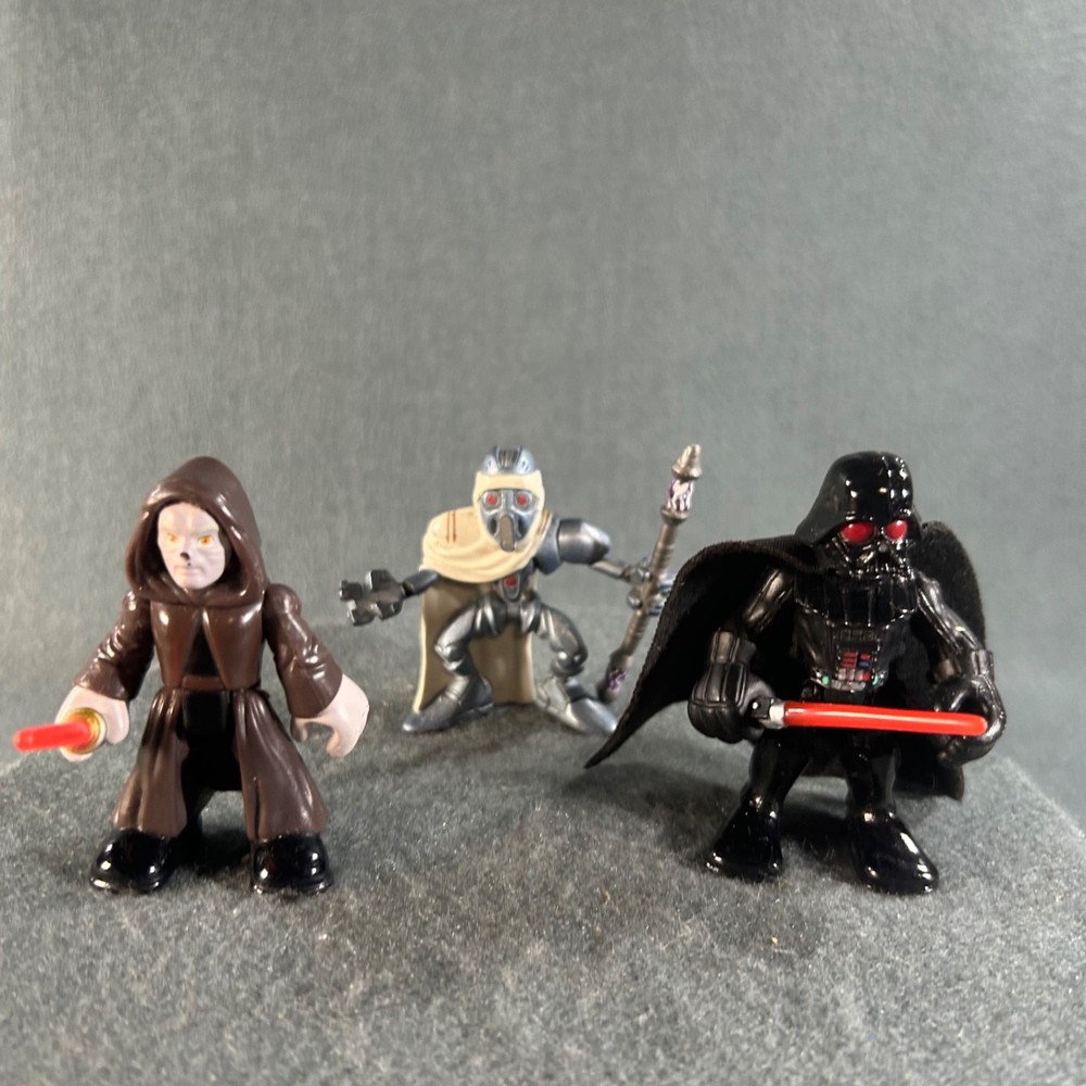Star Wars Galactic Heroes Darth Vader Sidious Palpatine MagnaGuard Figure Lot