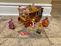 Famosa Disney Robin Hood Prince John Carriage Action Figure Set Rare