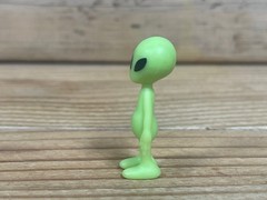 Alien Martian Green Glow In The Dark Action Figure 1.5” Outer Space Man UFO Toy