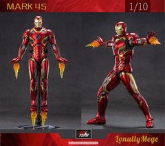 Marvel Avengers Iron Man Mark 45 MK45 Ironman Toy Action Figure Collection Model